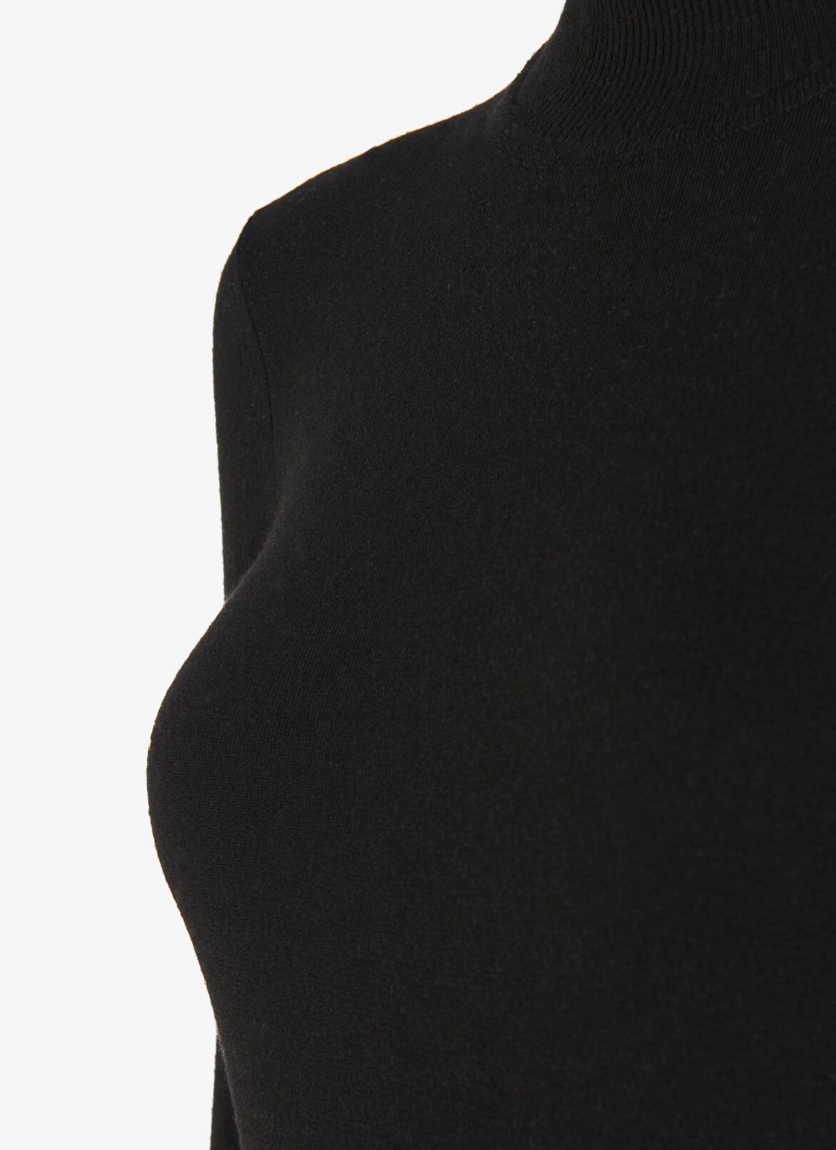 Wool-Blend High-Neck Bodysuit ALAÏA BLACK WOOL-BLEND HIGH-NECK BODYSUIT